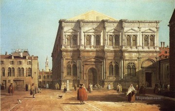 古典的なヴェネツィア Painting - カンポ サン ロッコ カナレット ヴェネツィア